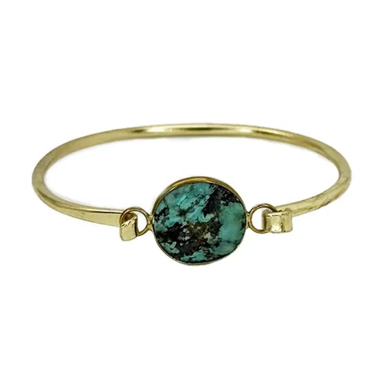 Gold-Plated Turquoise Bracelet