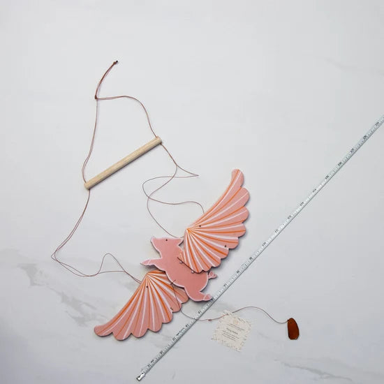 Flying Pig Wooden Mobile
