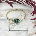 Gold-Plated Turquoise Bracelet