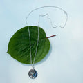 Abalone Dragonfly Circle Necklace
