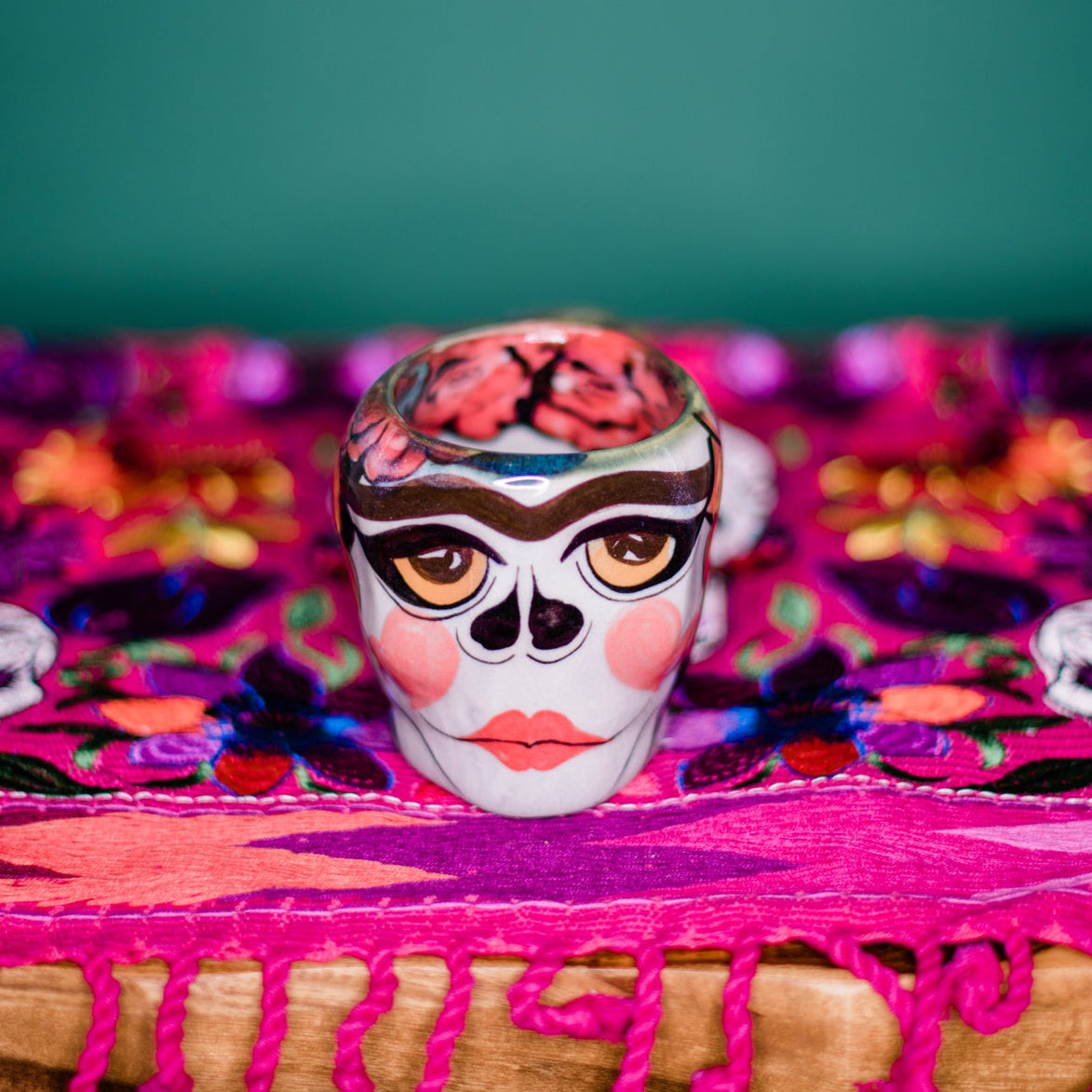 Catrina Sugar Skull Skeleton Mug