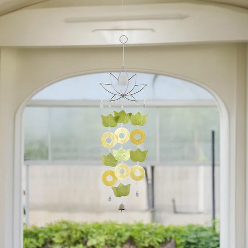 Capiz Lotus Wire Chime