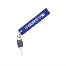 I'd Rather Be Flying Embroidered Keychain