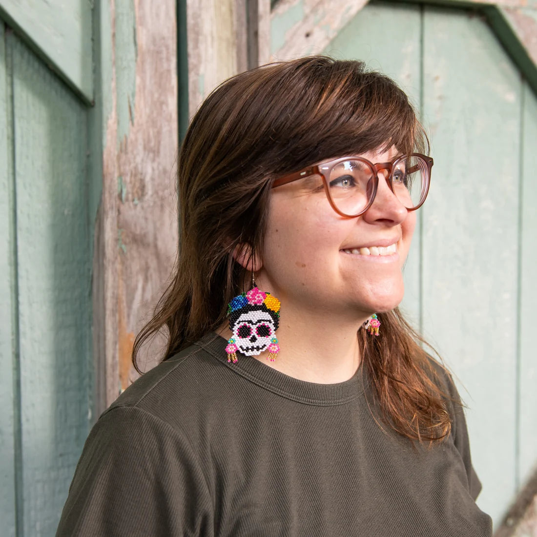 Catrina Cameo Earrings