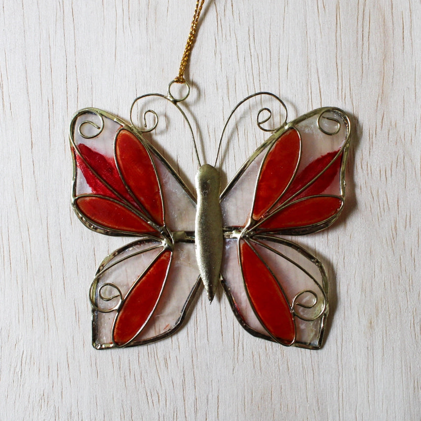 Capiz Butterfly Ornament