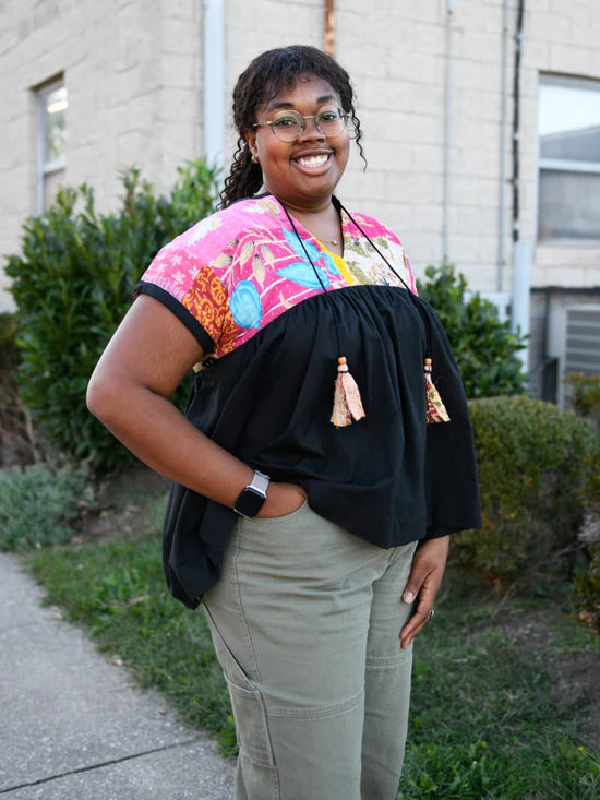 Cotton Kantha Tunic Top