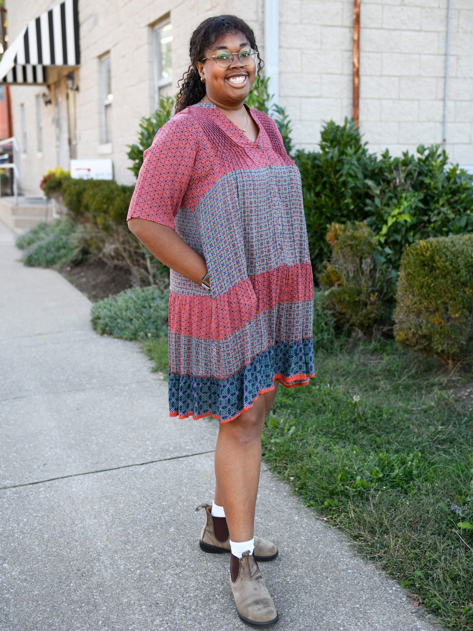 Laxmi Button Dress