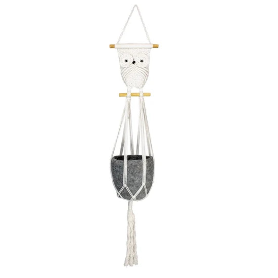 Macrame Owl Plant Hanger