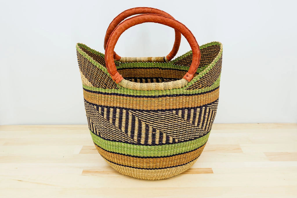 Bolga African Market Shopper Basket