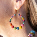 Kantha Veranda Hoop Earrings