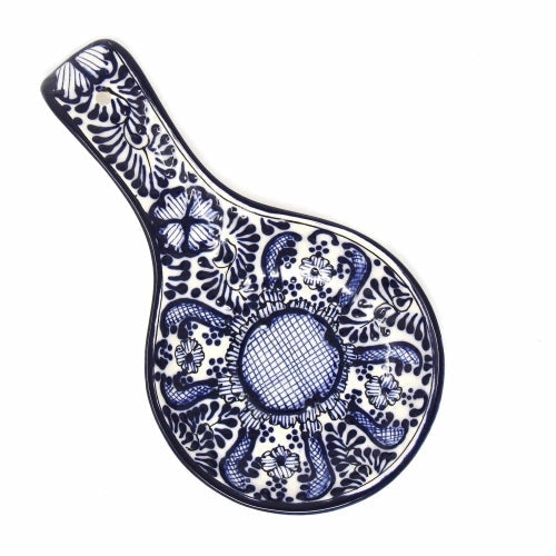 Blue Flower Spoon Rest